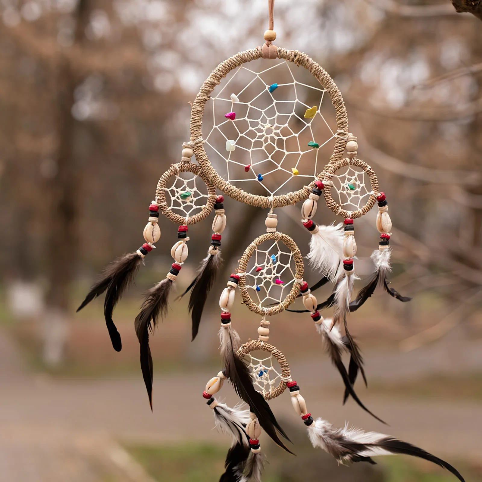 

Dreamcatcher Kit Craft Hoop Rings Macrame for Crafts Wreath Supplies Plastic Hoops