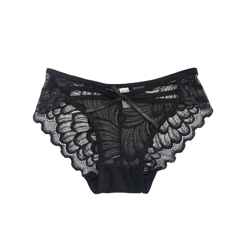 

Sexy Lingerie Panties for Women New Mesh Lace Hollow Out Underpants Cross Slightly Transparent Underwear