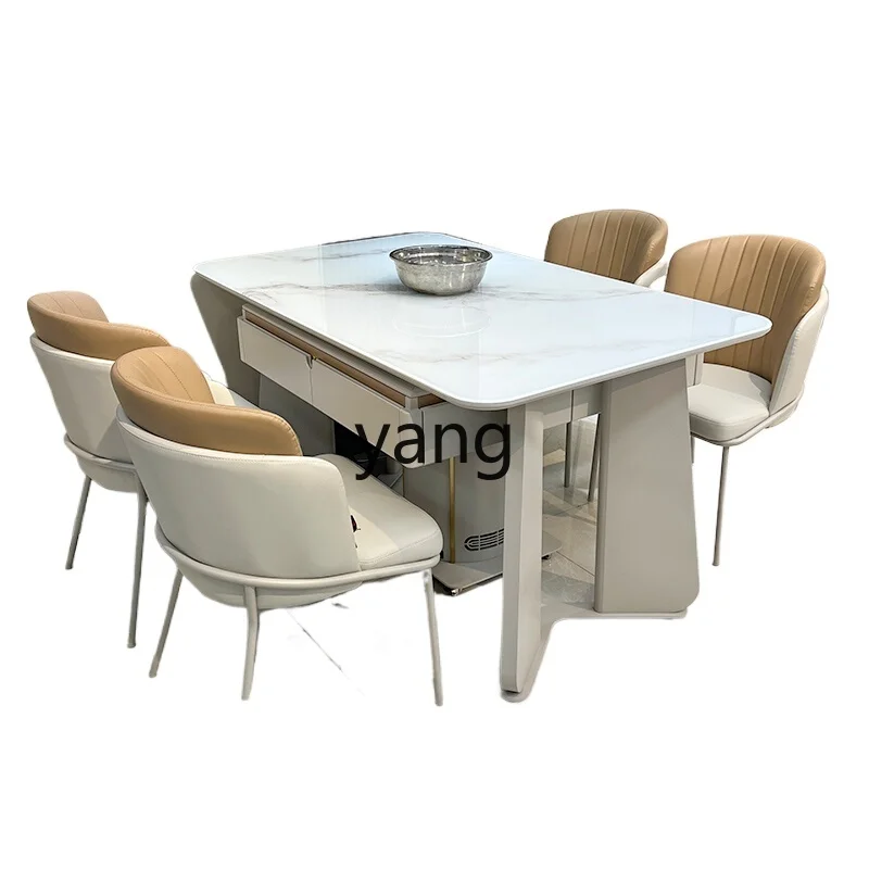 

LH Mahjong Dining Table Dual-use Integrated Living Room Island Table Two-in-one Dining Table for Home Use