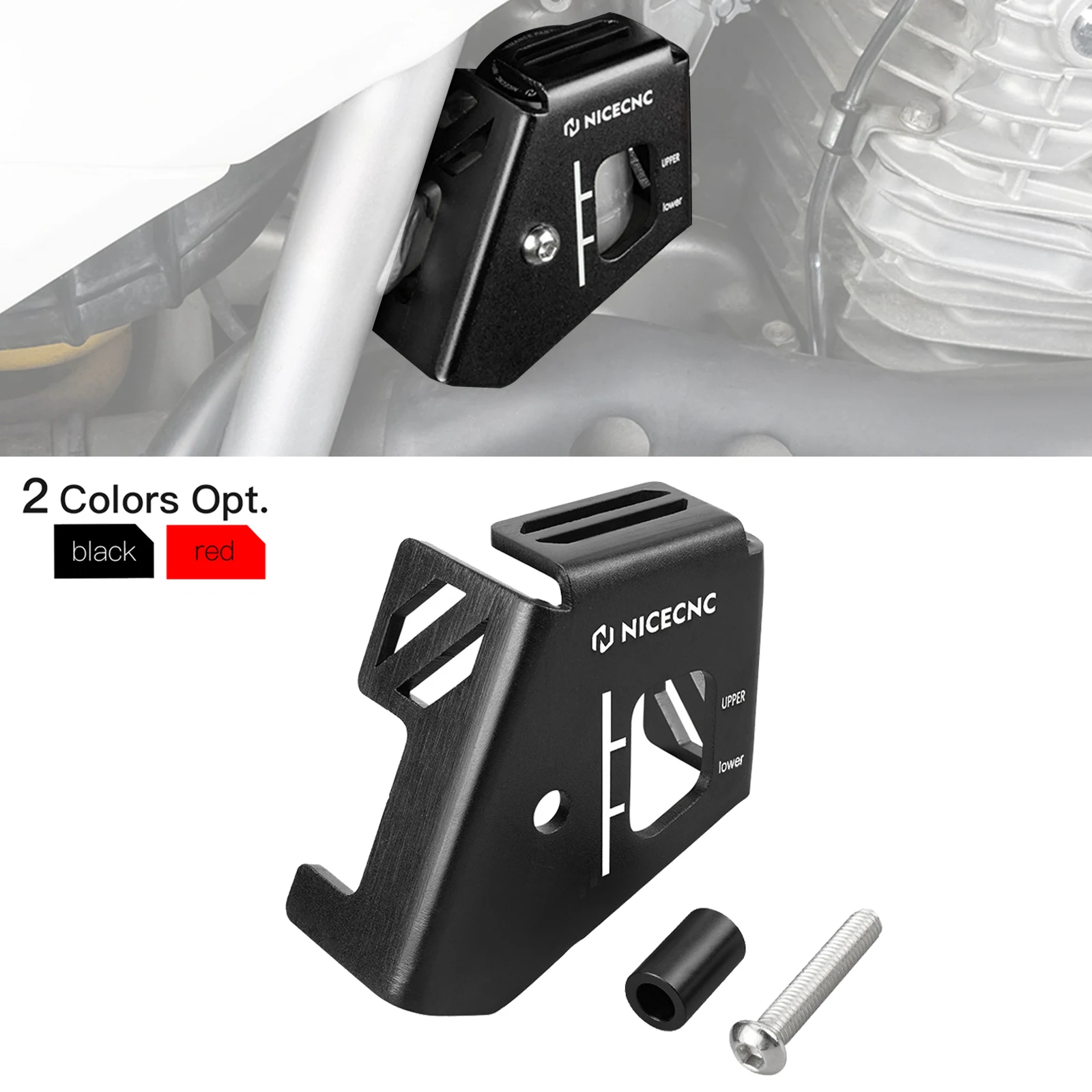 

NICECNC For Honda XR650L XR 650L XR 650 L 1993-2025 2024 2023 2022 2021 2020 2019 Motorcycle Rear Brake Reservoir Guard Cover