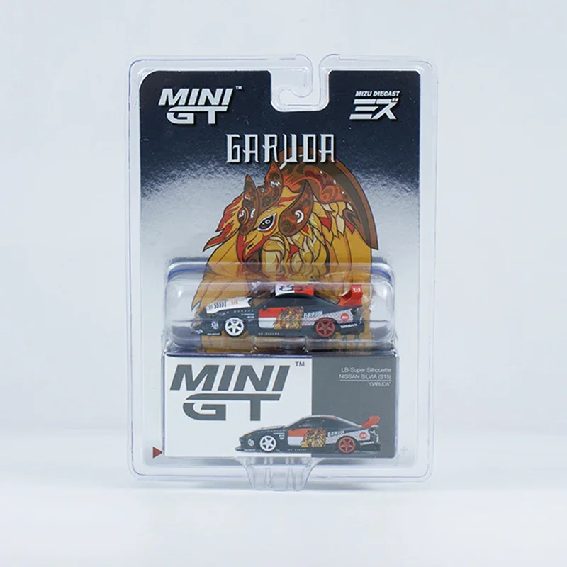 MINI GT 1:64 modello di auto LB-Super Silhouette S15 Silvia Garuda lega Die-Cast Vehicle #652