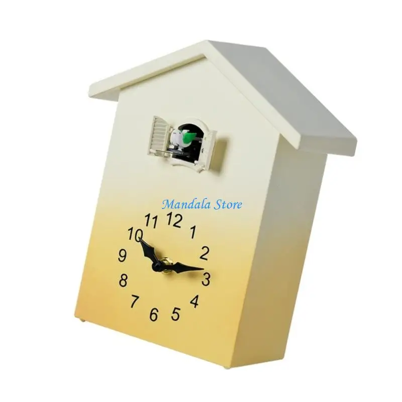 

U2JC Cuckoo Clock Cuckoo Wall Clock,Cuckoo Bird Voice Call Design Clock Pendulums Bird House Wall Art Living Room Home Decors