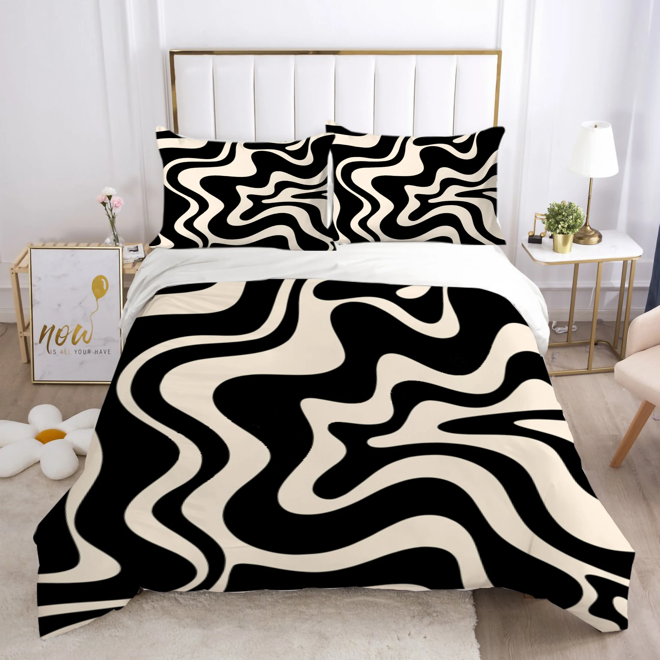 

Luxury Home Bed Duvet Cover 3D Bedding Set Cartoon Print Comforter Cover Set