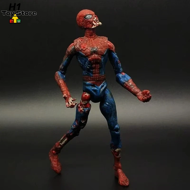 

Horror-Themed Marvel Collector Set: 7-Inch Zombie Heroes (Cap, Spidey, Hulk) Detailed Poseable Action Figures Boy Gift