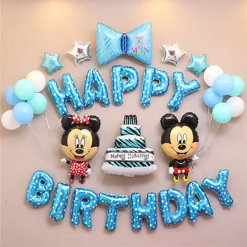 Disney Red Mickey Mouse Donald Duck Birthday Party Decorations Balloon Paper Cup Plate Baby Shower Disposable Tableware Supplies