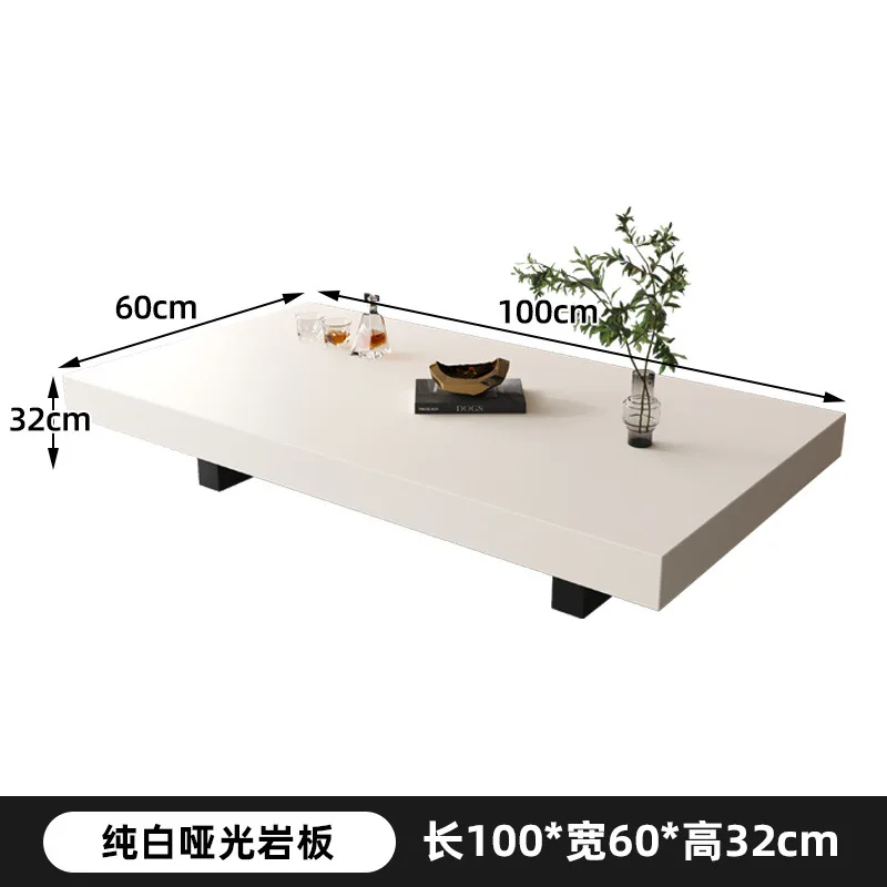 طاولة قهوة فاخرة حديثة مستطيلة وحديثة وبسيطة لغرفة المعيشة وشقة صغيرة منزلية