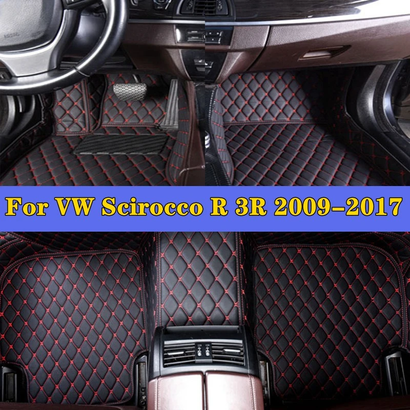 

Автомобильные накладки на ножки для VW Scirocco R 3R 2009-2017, автомобильные аксессуары, защитный коврик, индивидуальные автомобильные напольные коврики, чехол для телефона