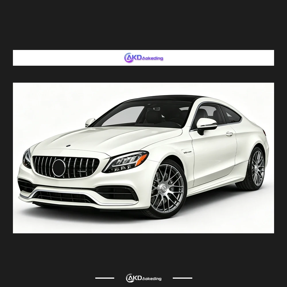 Car Lights For Benz W205 Headlight Projector Lens 2014-2021 C180 C200 C260 Head Lamp LED Headlights Drl Automotive Accessories