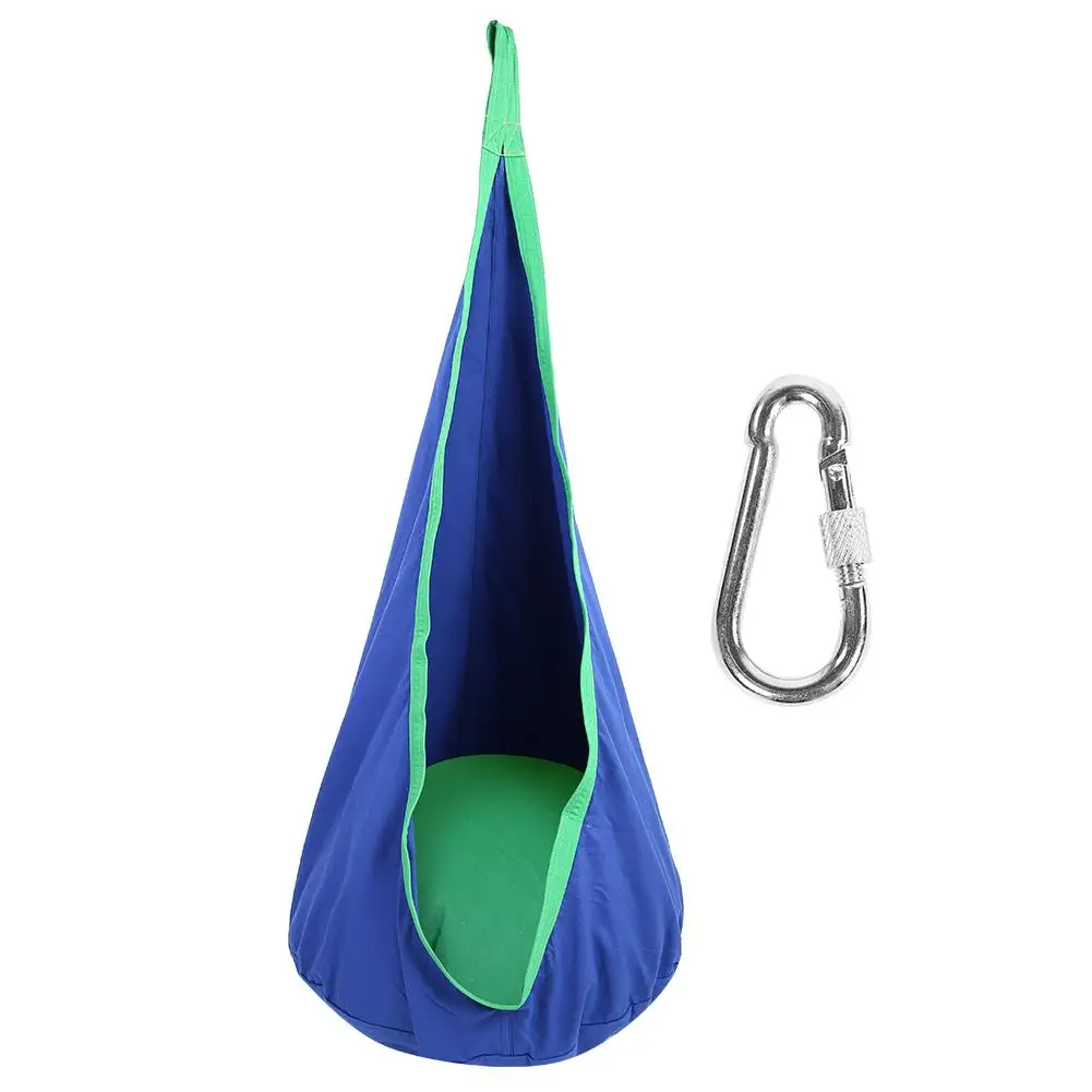 

Kids Swing Chair Swing Chair Kids Pod Swing Seat Portable Hammock Chair Swing with Inflatable Cushion Hanging Hammock