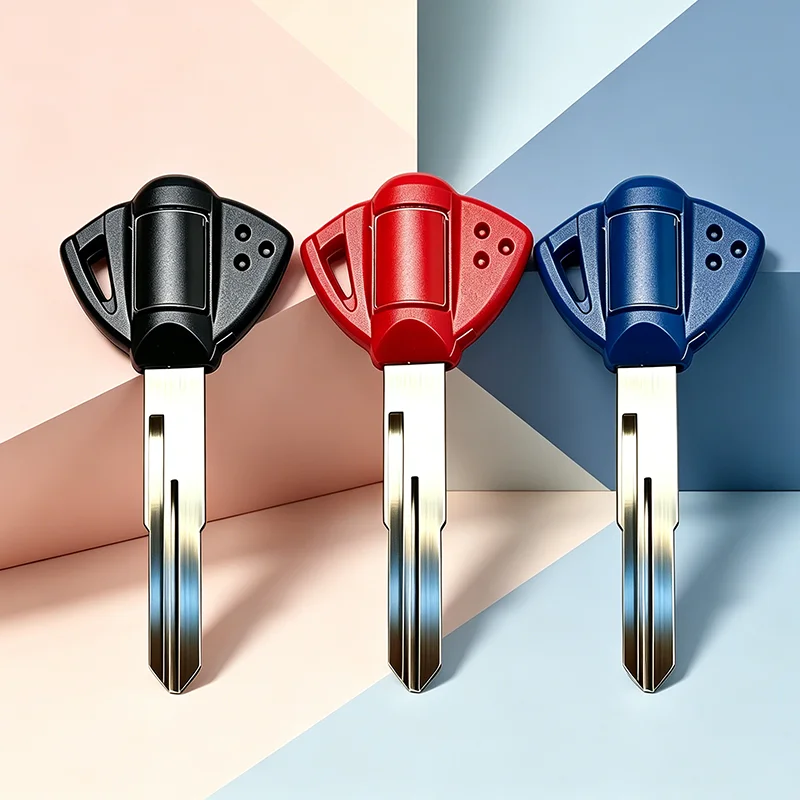 Uncut Key Blank for Suzuki Motorcycles, Chip Installable GSX GSXR600 GSXR750 GSXR1000 GSX1300R SV650 Hayabusa