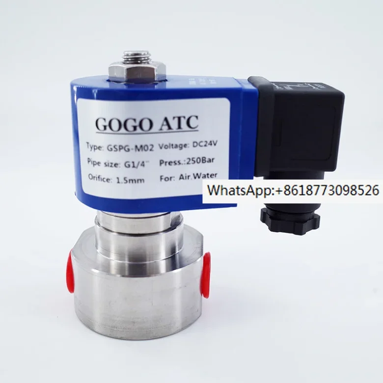 250bar 300bar 36MPa bidirectional water high-pressure solenoid valve 1/8 ″; 1/4 