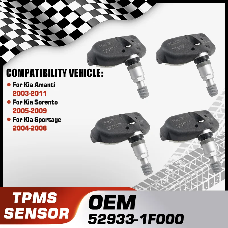 

Car TPMS Tire Pressure Monitor Sensor System For Kia Amanti 2003-2011 Kia Sorento 2005-2009 Kia Sportage 2004-2008 52933-1F000