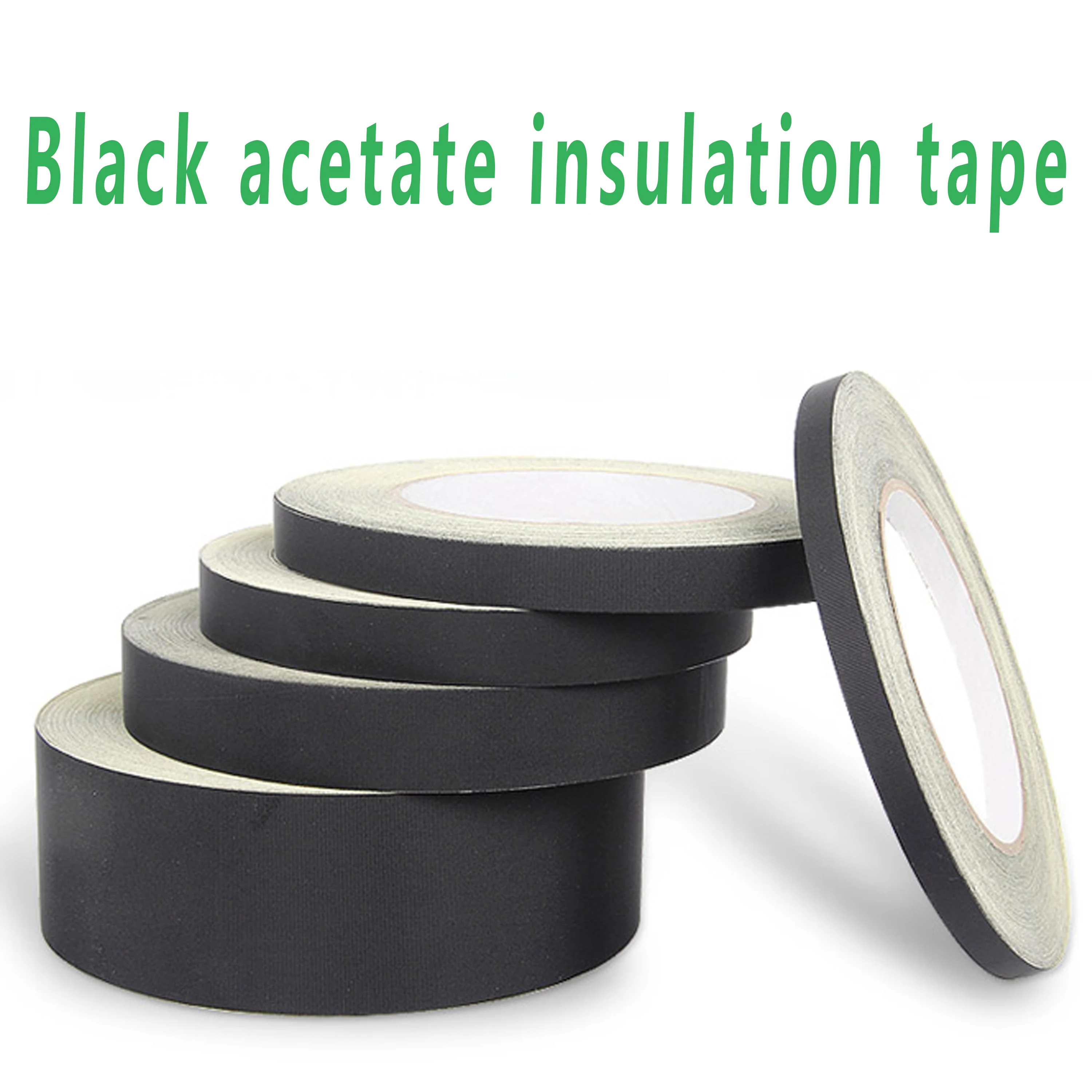 30 メートル粘着絶縁アセテート布テープ粘着性 PC モーターワイヤーラップ固定高温絶縁粘着テープ