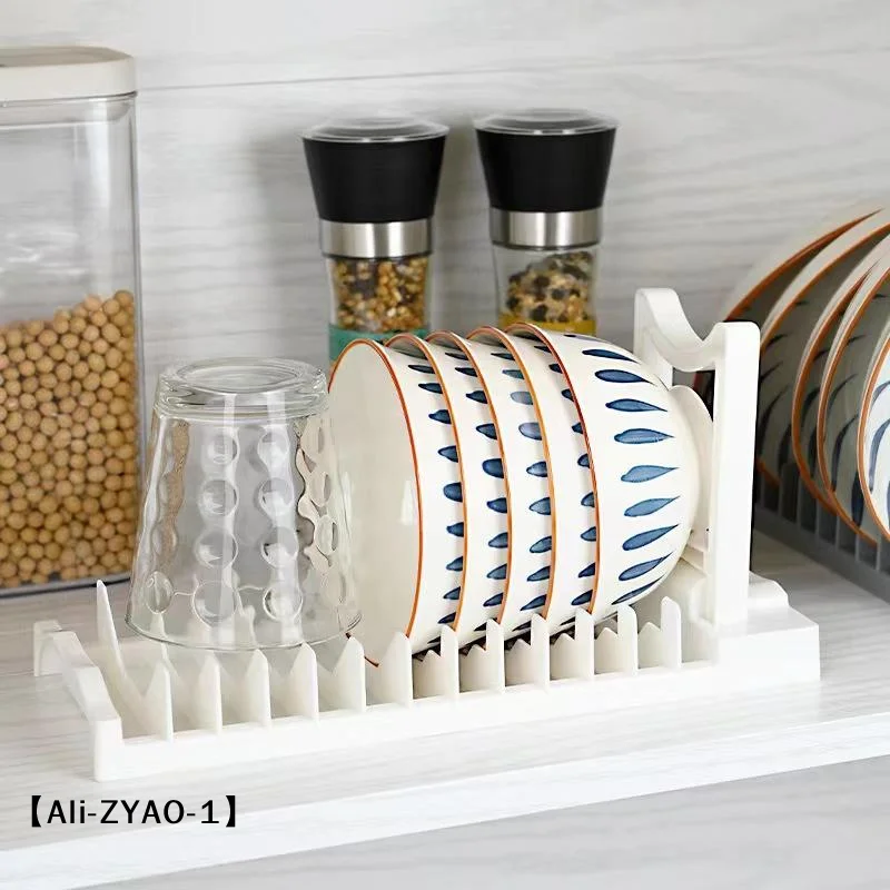【O】Kitchen Dishware Storage Rack Sink Disposal Shelf Home Use Tabletop Bowl Drainage Storage Box Dish Drying Holder
