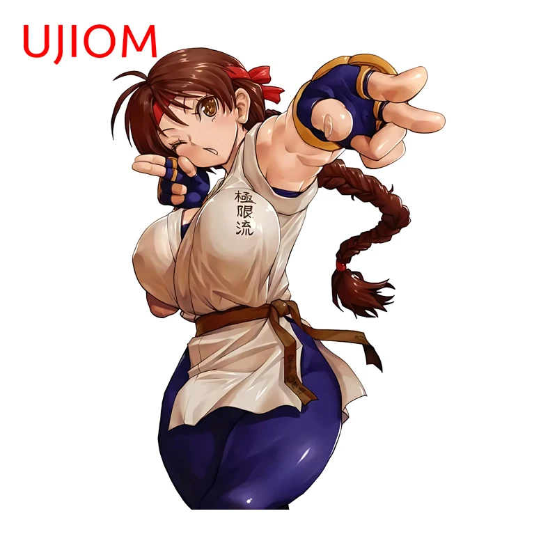 UJIOM Pretty Big Chest Yuri Sakazaki Wall Sticker Lively Unique Eye Catching Graphics Decal Vinyl Room Decoration Accessories