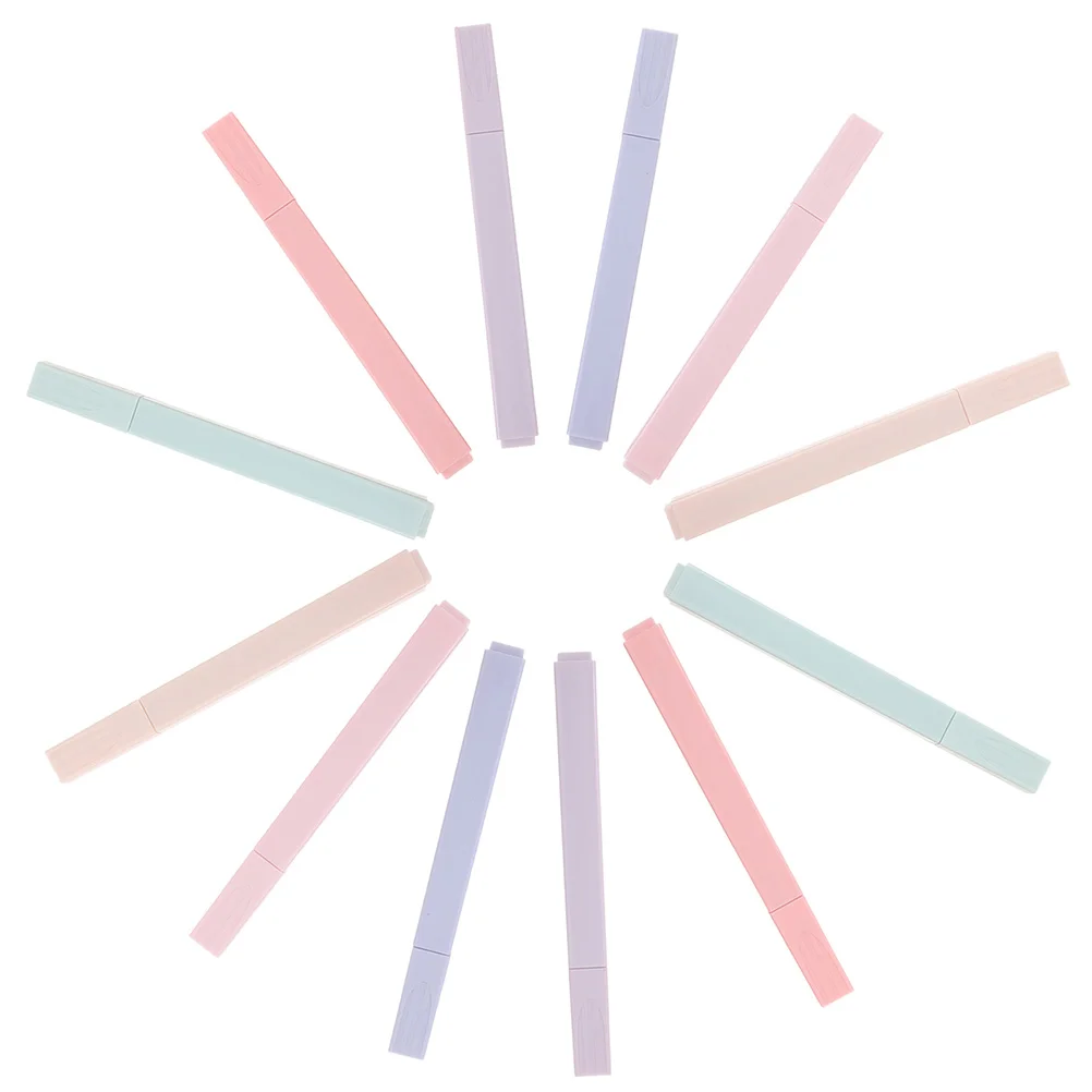 12 Pcs Scrapbooking Highlighter Mark Pens Fluorescence Bible Highlighters