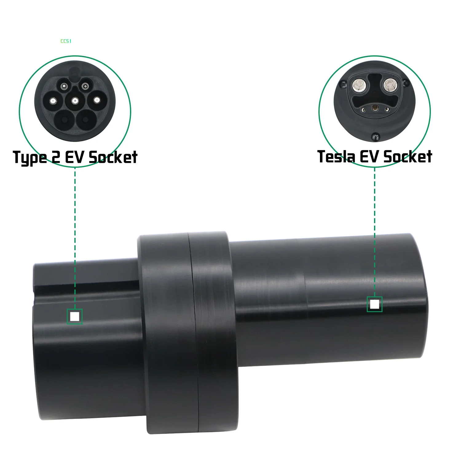 

Адаптер Chiefleed 80A Type 2 к Tesla Адаптер зарядного устройства для электромобилей IEC 62196 Разъем преобразователя переменного тока, совместимый с Tesla Model S X 3 Y
