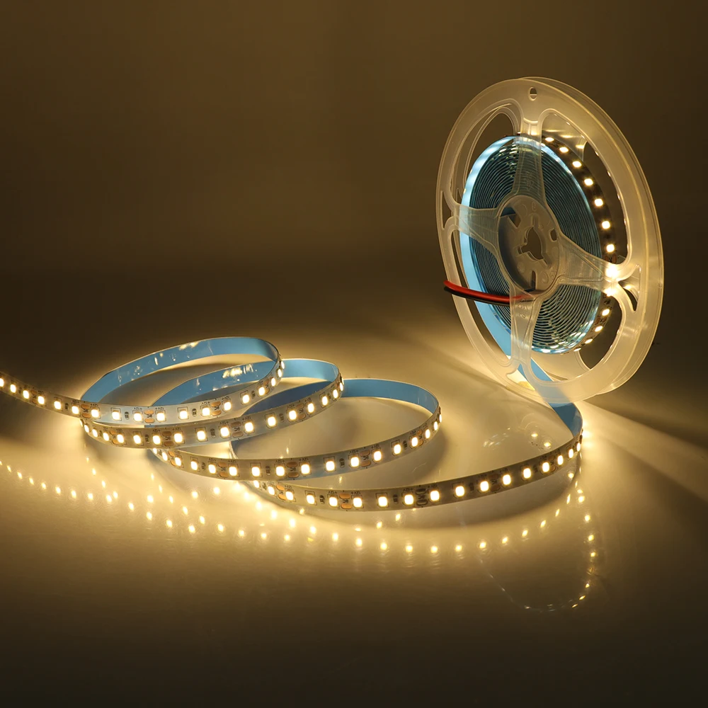 5M 10M LED Strip Lights 12V 24V 2835 120Leds/m Ribbon Diode Tape White/Warm White High Bright LED Lights Room Decor Lighting