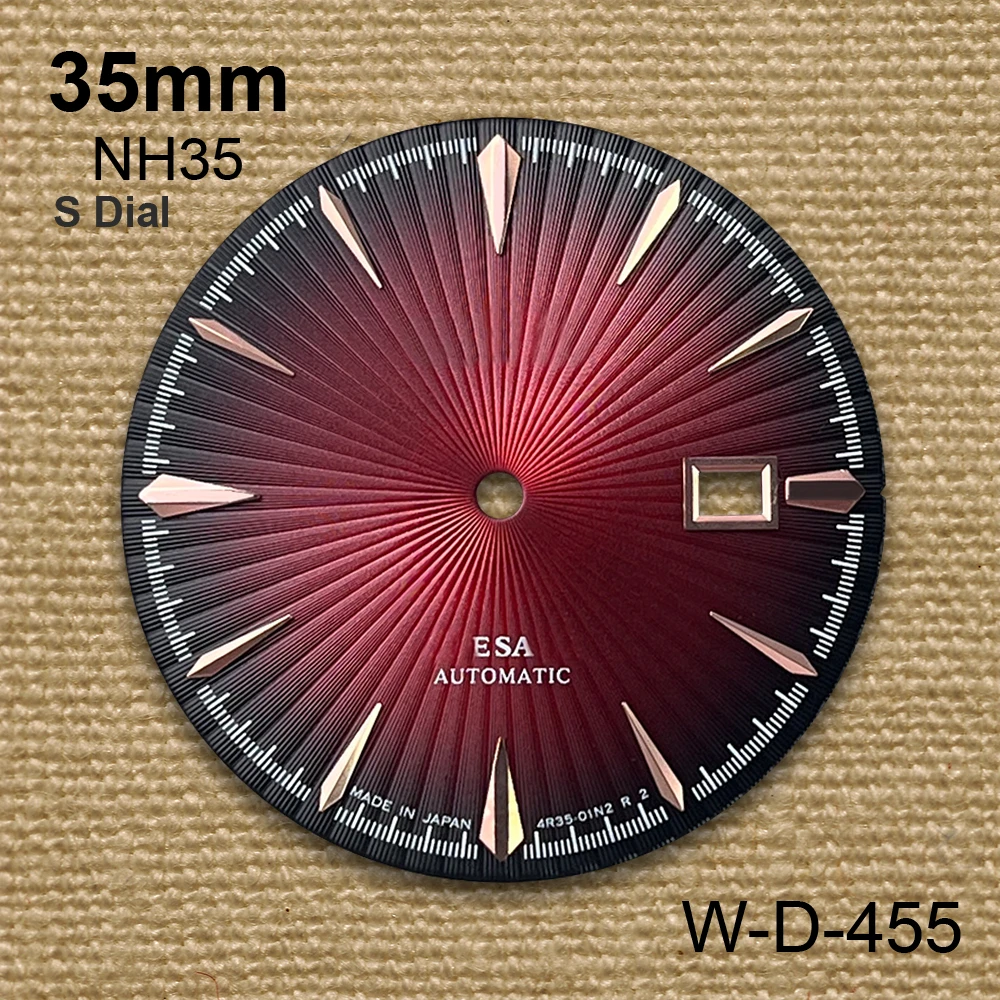 35 mm Cocktail S Dial Fit NH35/NH36/4R/7S Automatic Movement No Luminous Watch Modification Accessoriestail
