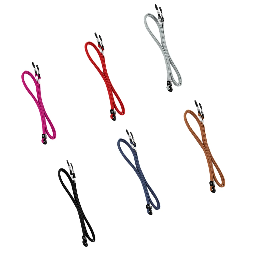 6 шт. противоскользящие ремни для очков, регулируемые шнуры для очков, ремешки-цепочки, ожерелье