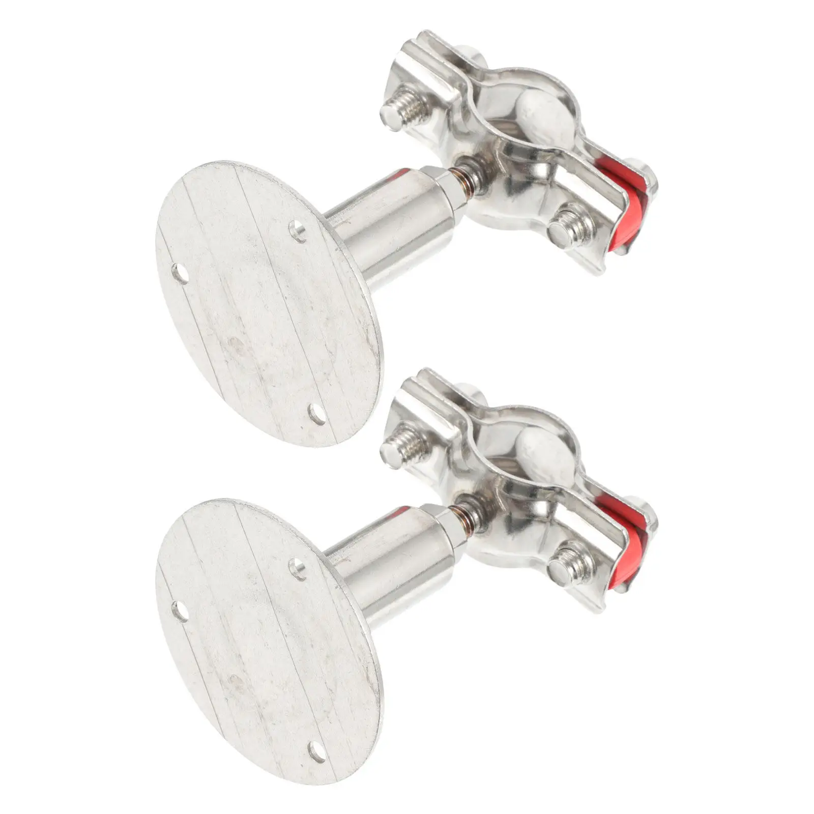 2Pcs Stainless Steel Pipe Support Bracket Adjustable Wall Mount Clamp Heavy-Duty Pipe Holder for 54-57Mm Tube Clips