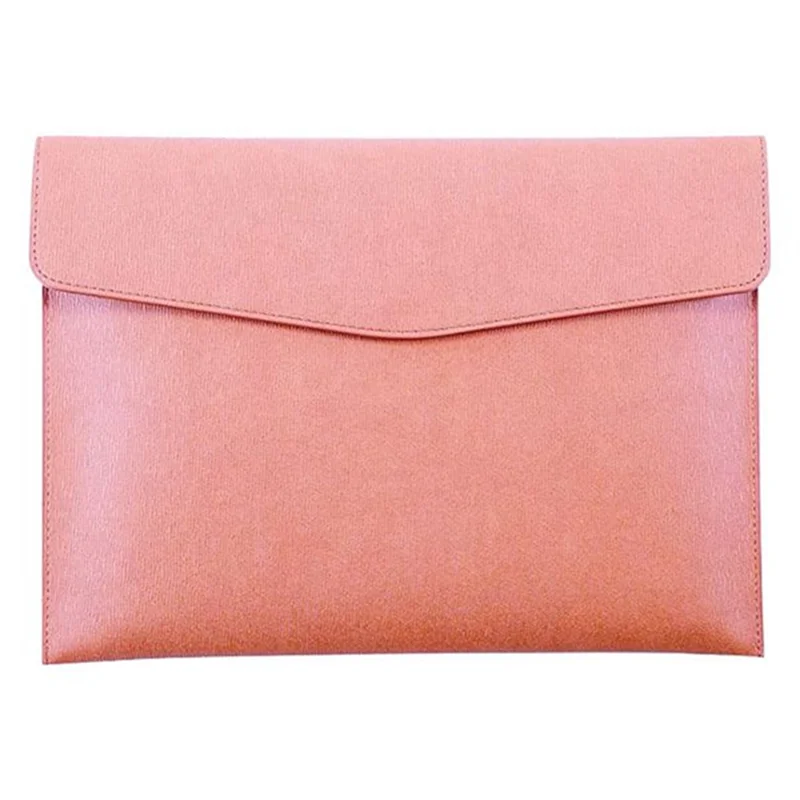 

PU Leather A4 File Folder Document Holder Waterproof Portfolio Envelope Folder Case with Snap Closure Pink