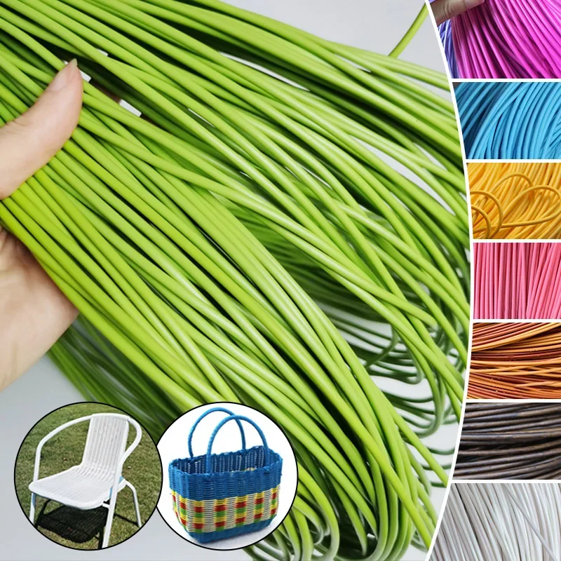 2.5/3Cm 500G Round Pe Rattan Plastic Synthetic Rattan Weaving Raw Material Knit Furniture Repair Chair Table Storage Basket Tool - Image 4