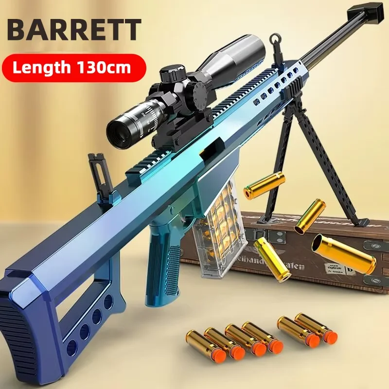 Pequeño Rifle de francotirador, carga Manual, concha lanzable, eyección, bala suave, pistola de juguete, juguetes para niños y niños