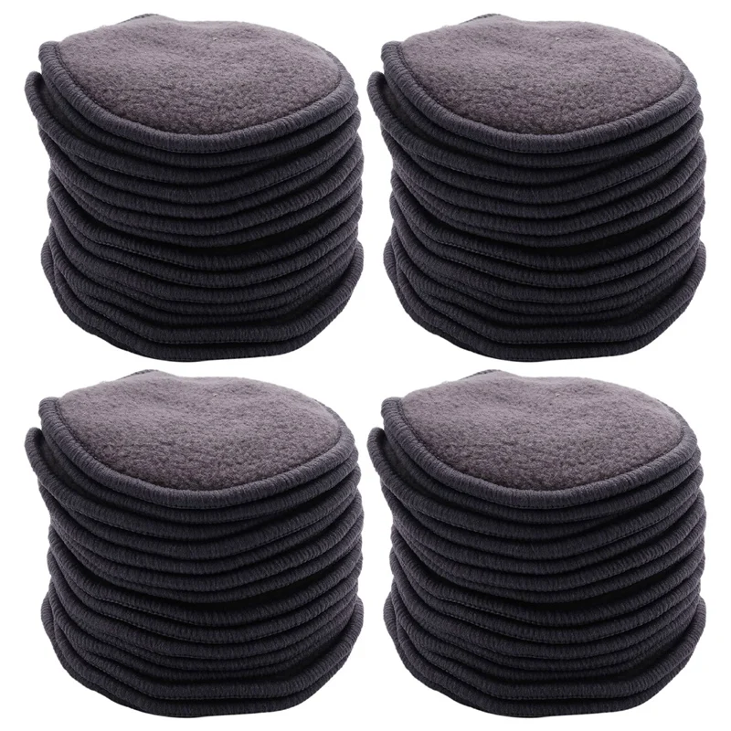 64Pcs Reusable Bamboo Cotton Make Up Remover Pads Washable Triple Layer Facial Skin Care Wipe Pads Cleaning Pad With Bag