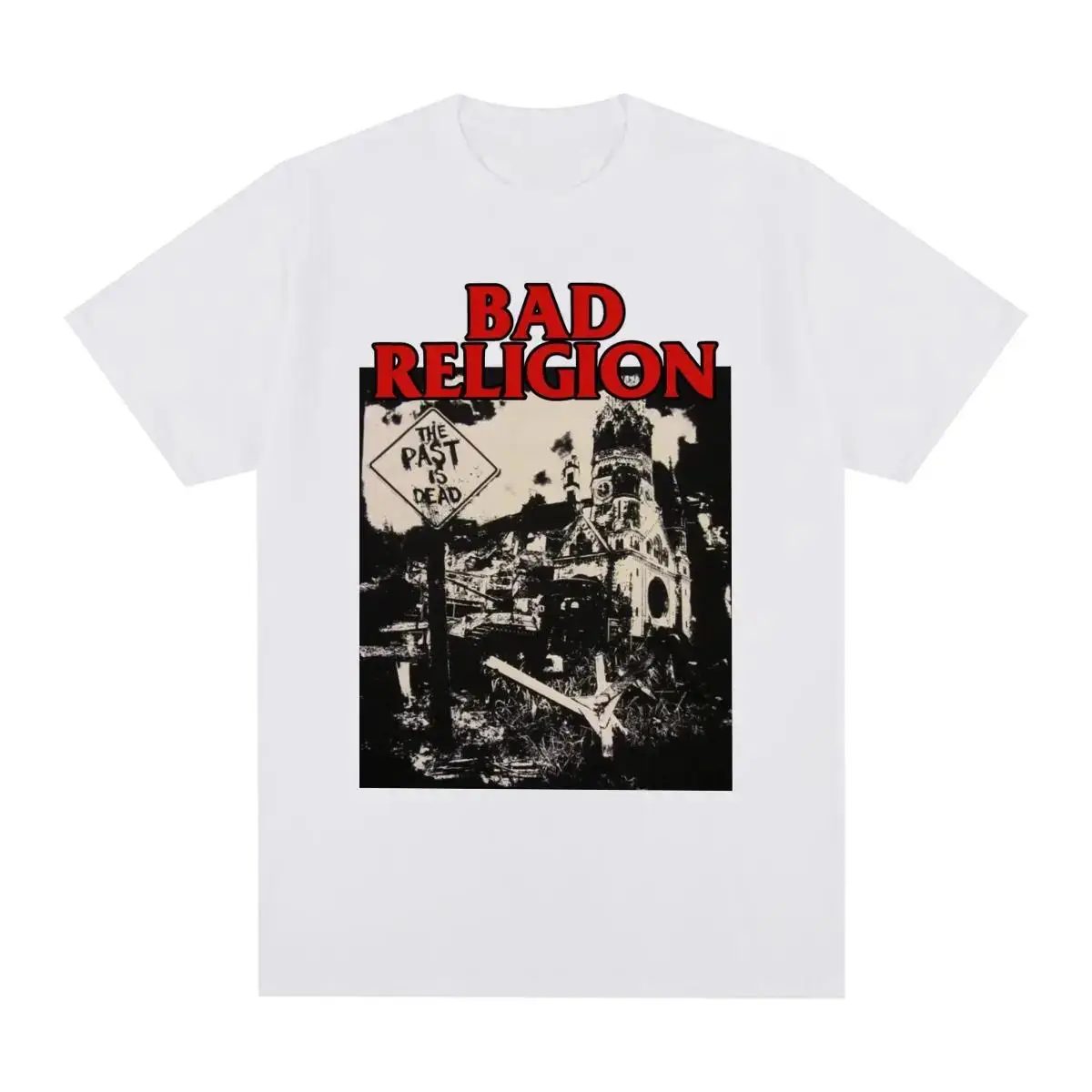 BAD RELIGION Vintage T Shirt Punk Rock Band Graphic Print Harajuku Streetwear Cotton Men Women EU Size T Shirt