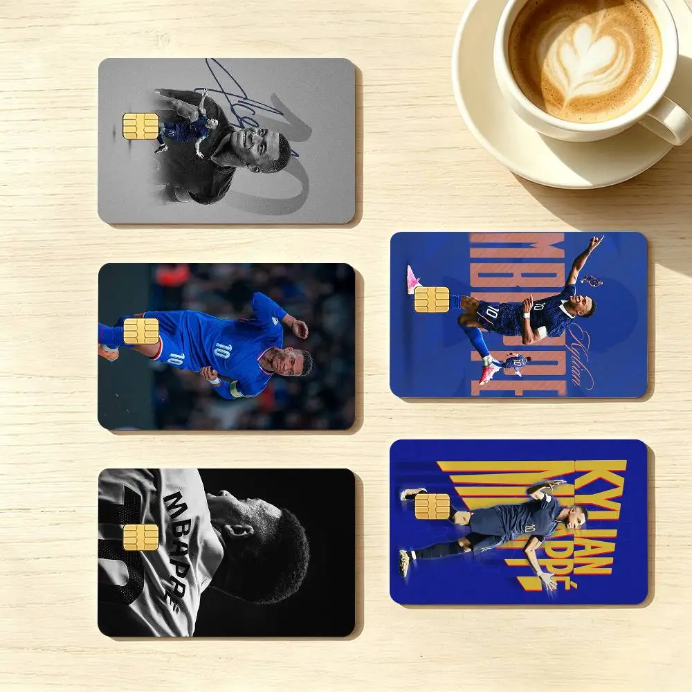 Football star Kylian Mbappe  Credit Card HD Stickers Game Card Decal Small Chip Waterproof Sticker Gift