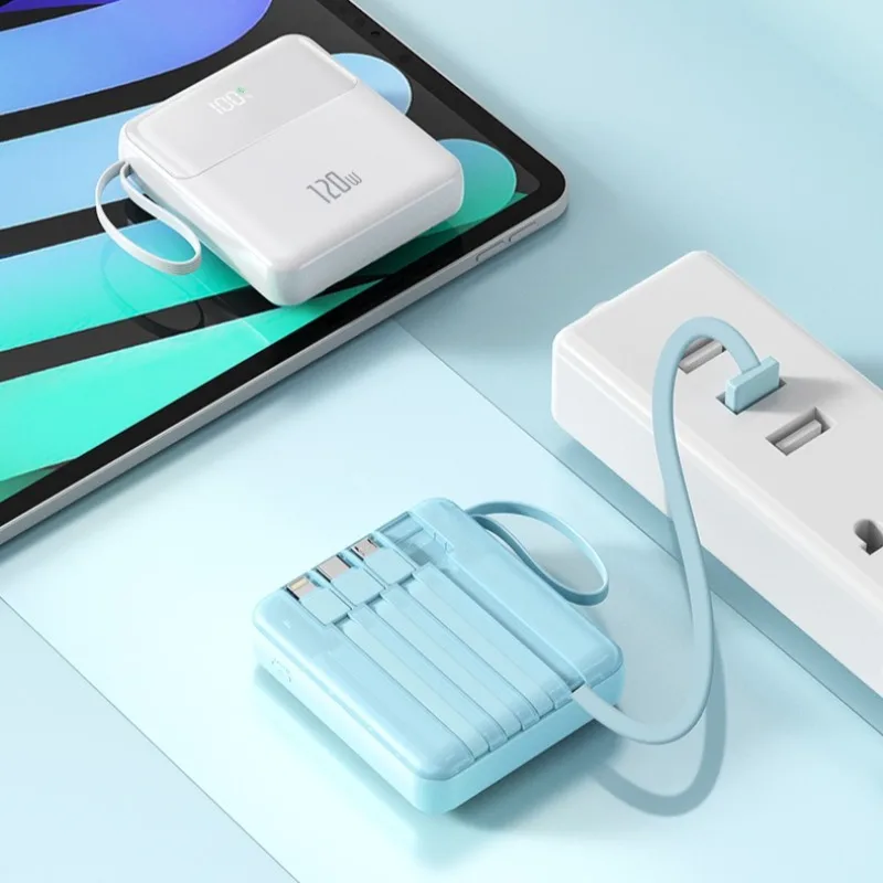 120W Power Bank 20000mAh Capaciteit PD Snel opladen Batterij 3C-certificering Supersnel opladen Mini digitaal display Power Bank