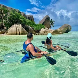 Hot selling Clear Bottom Crystal Kayak Transparent Boat Kayak 2 Person