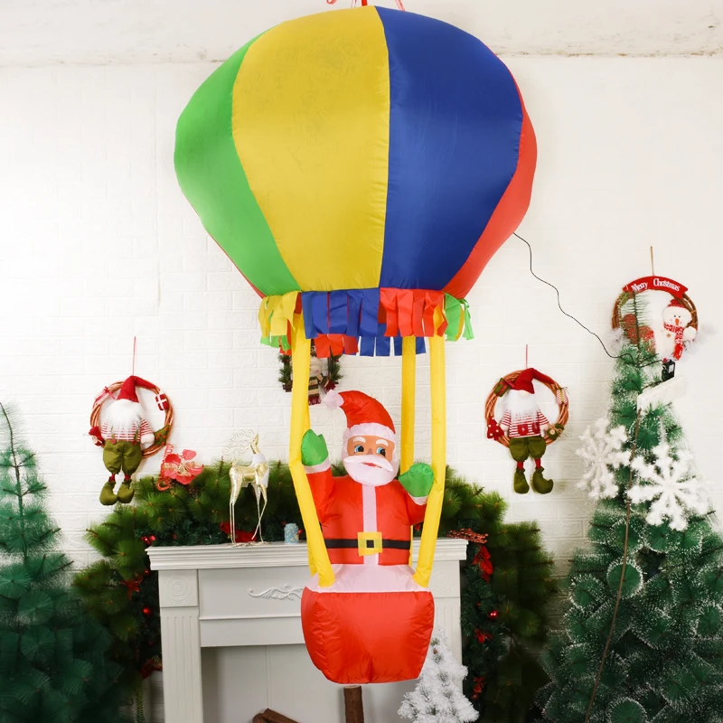 

Inflatable Snta Glowing Merry Christmas Outdoor Decoration LED Light Up Giant Party New Year 2023 Christmas Decoration