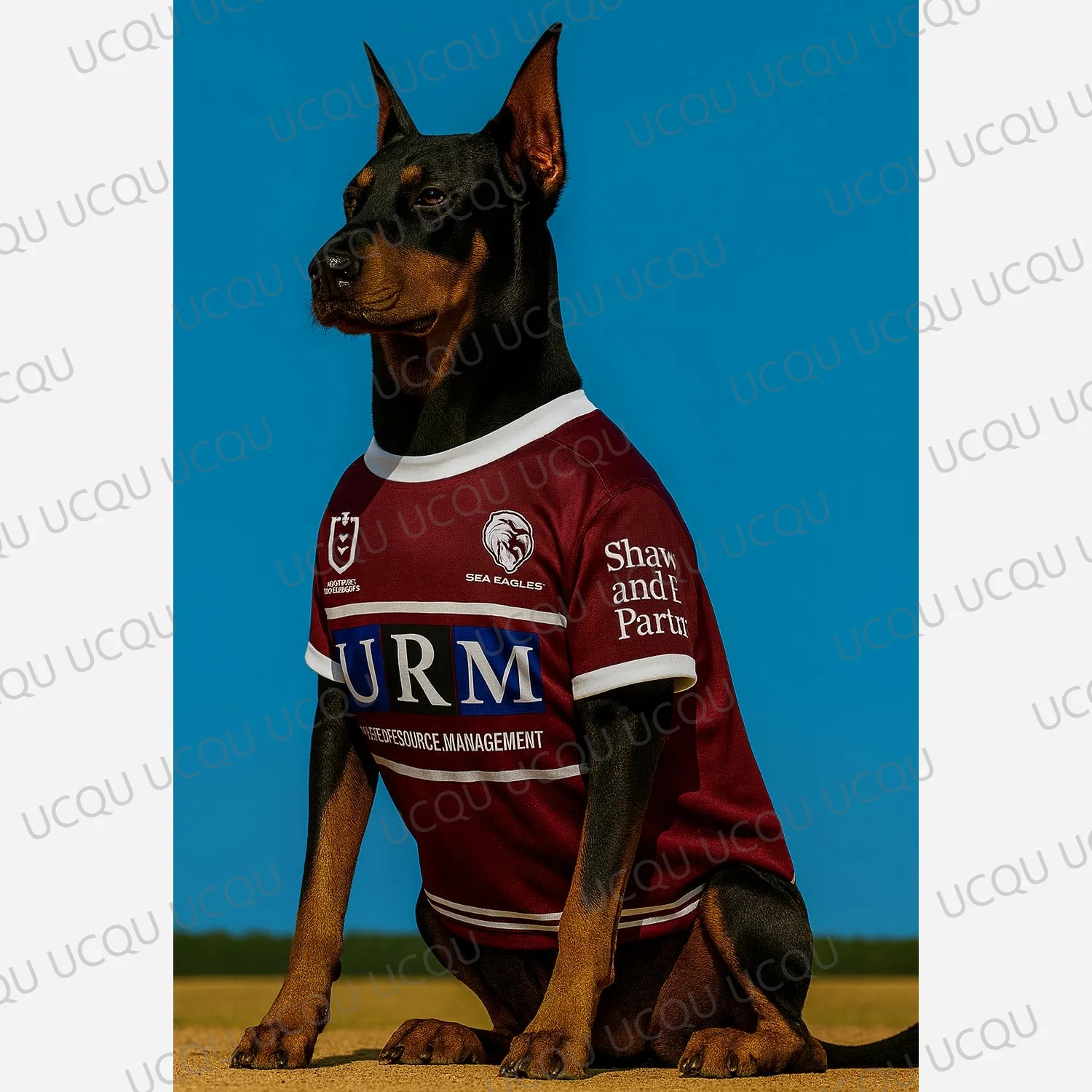 Manly-Warringah Sea Eagles 2025 Pet Jersey Pet Clothes Dog Cat Outfit Pet Apparel Pet Shirt Australia Supporter Wear Fan Gift