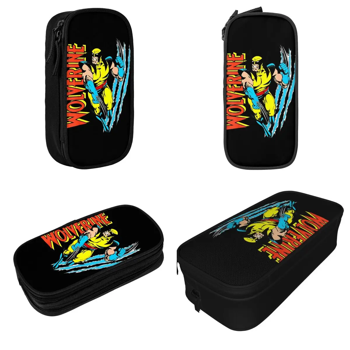 X-Men Wolverine Vintage Claw Slice Pencil Cases Pencil Box Pen Holder for Boy Big Capacity Bag Students School Gifts Stationery