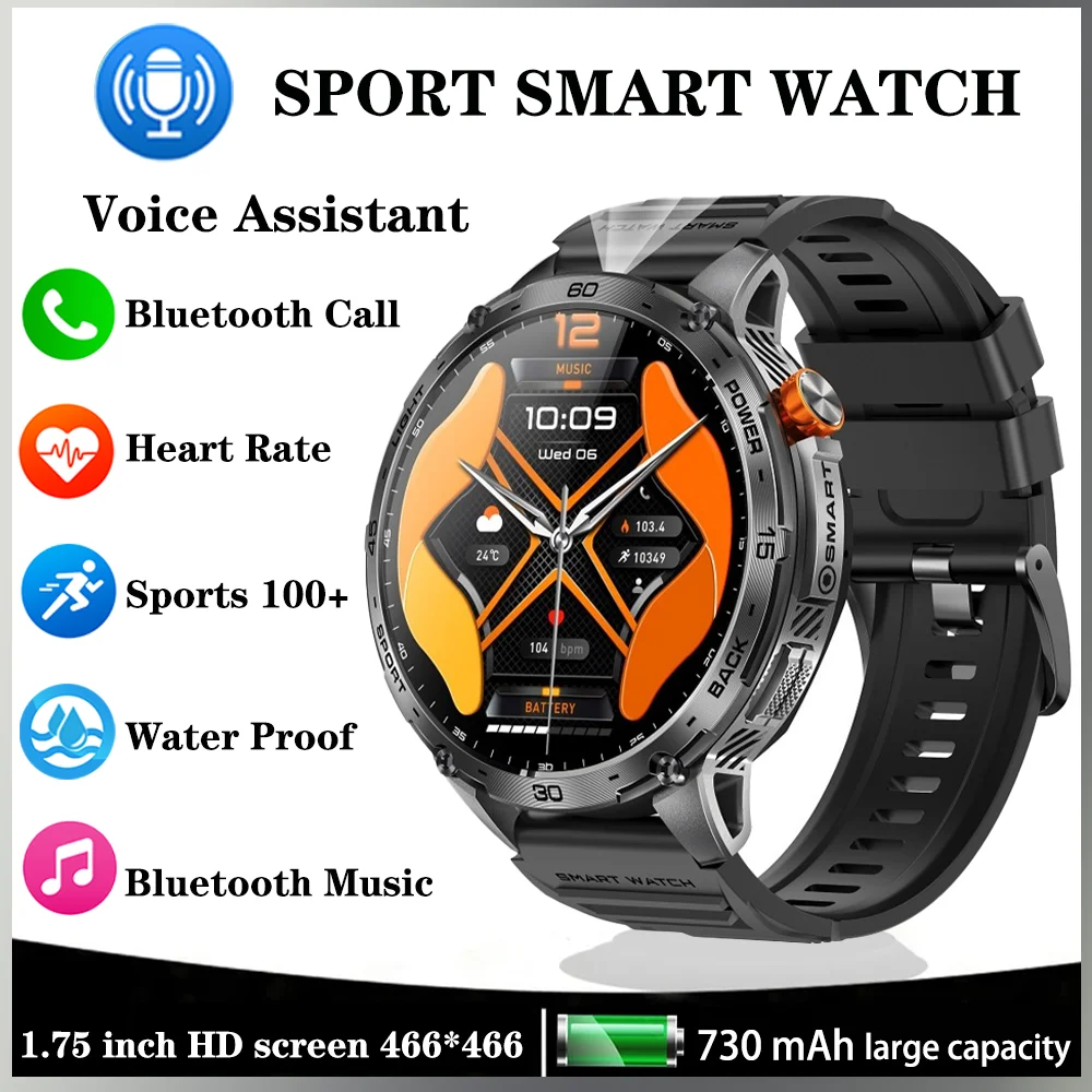 

Xiaomi Mijia Smart Watch LED Flashlight 730mAh Outdoor Sport Watch Bluetooth Call Health Monitor 3ATM Waterproof Watches for Men