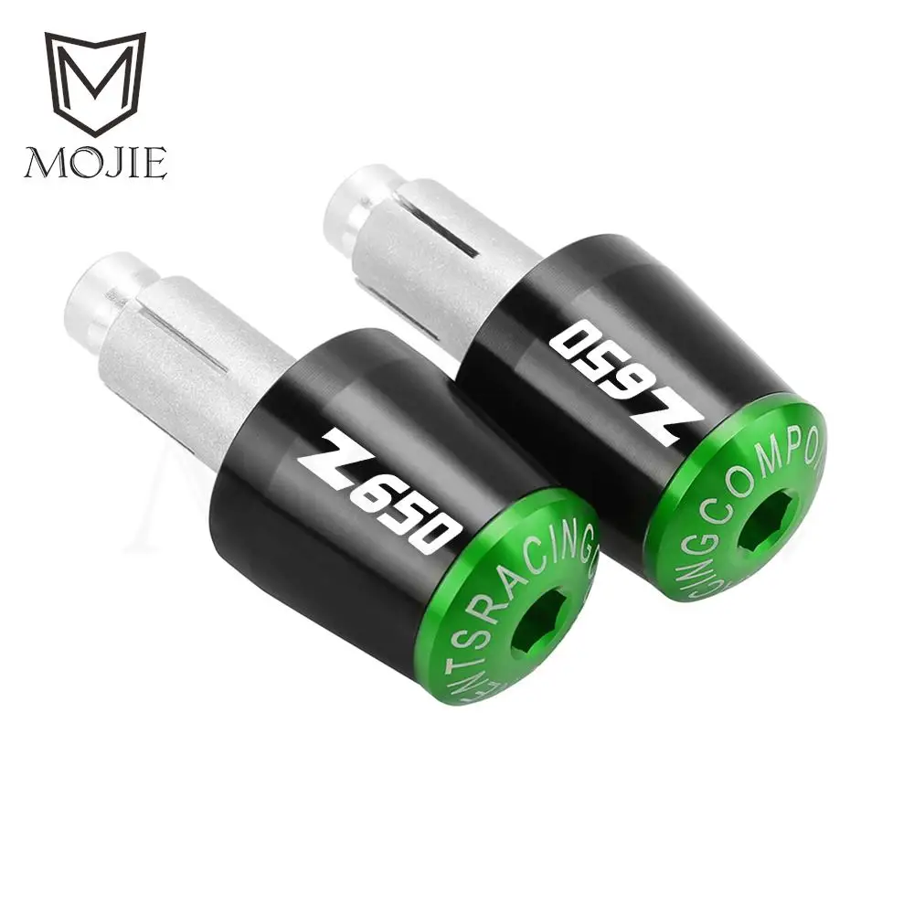 Motorcycles Handlebar Grips Cap Weight PartsAnti Vibration Silder Plug Ends FOR KAWASAKI Z650 Z 650 2017 2018 2019 2020 2021