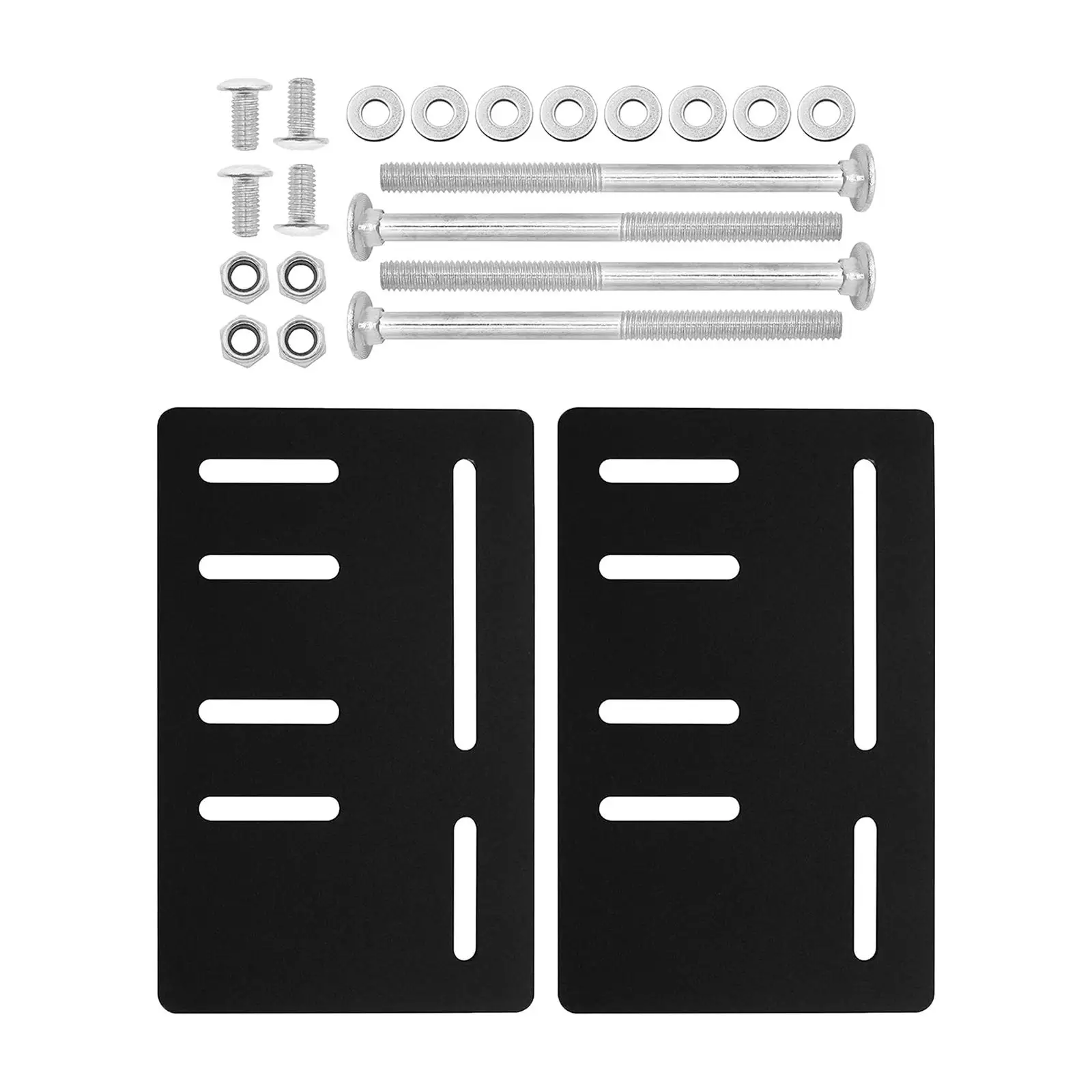 2 Pieces Bed Frame Brackets Adapter Convenient Practical Headboard Brackets Bed Modification Plate for Double Bed Queen Bed