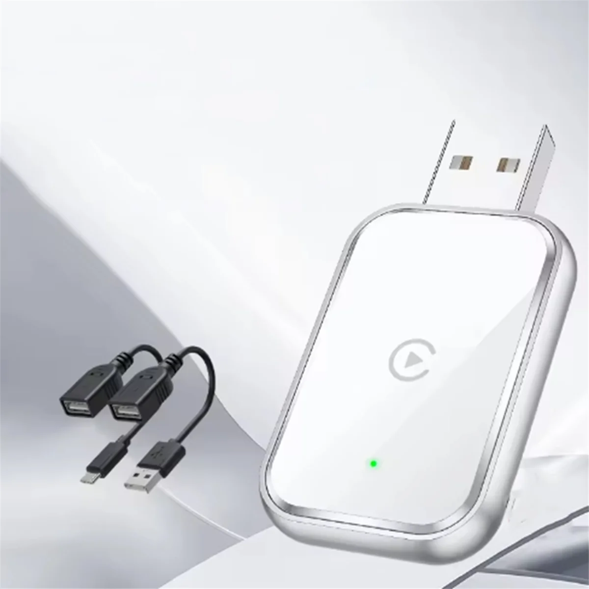 محول CarPlay اللاسلكي A20M لـ، سلكي إلى CarPlay اللاسلكي، لاسلكي لمحول Carplay مع كابل USB وUSB-C B