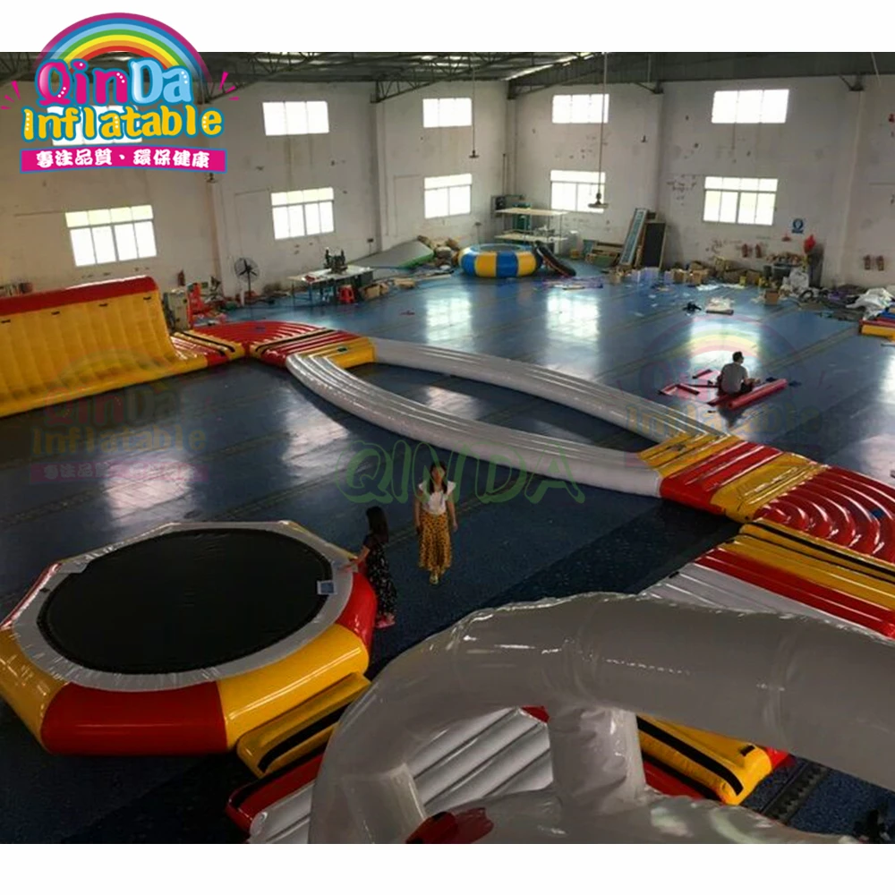 For sea lake inflable large hot aquapark floating inflatable water park