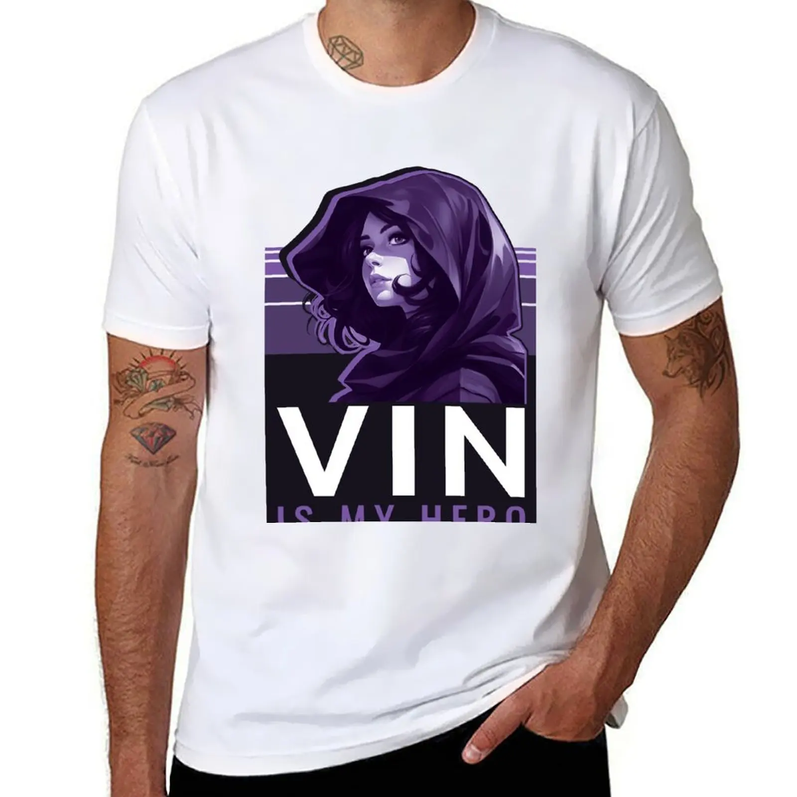 

Vin is my Hero T-Shirt mens graphic t shirts cotton t shirt pack T-Shirt