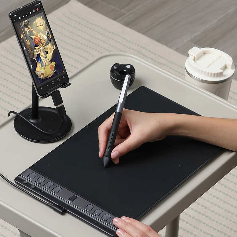 

Графическая фотографика Huion Inspiroy 2 S/M/L, поддерживаемые цифровые планшеты с групповыми клавишами и скроллером, профессиональный дизайн