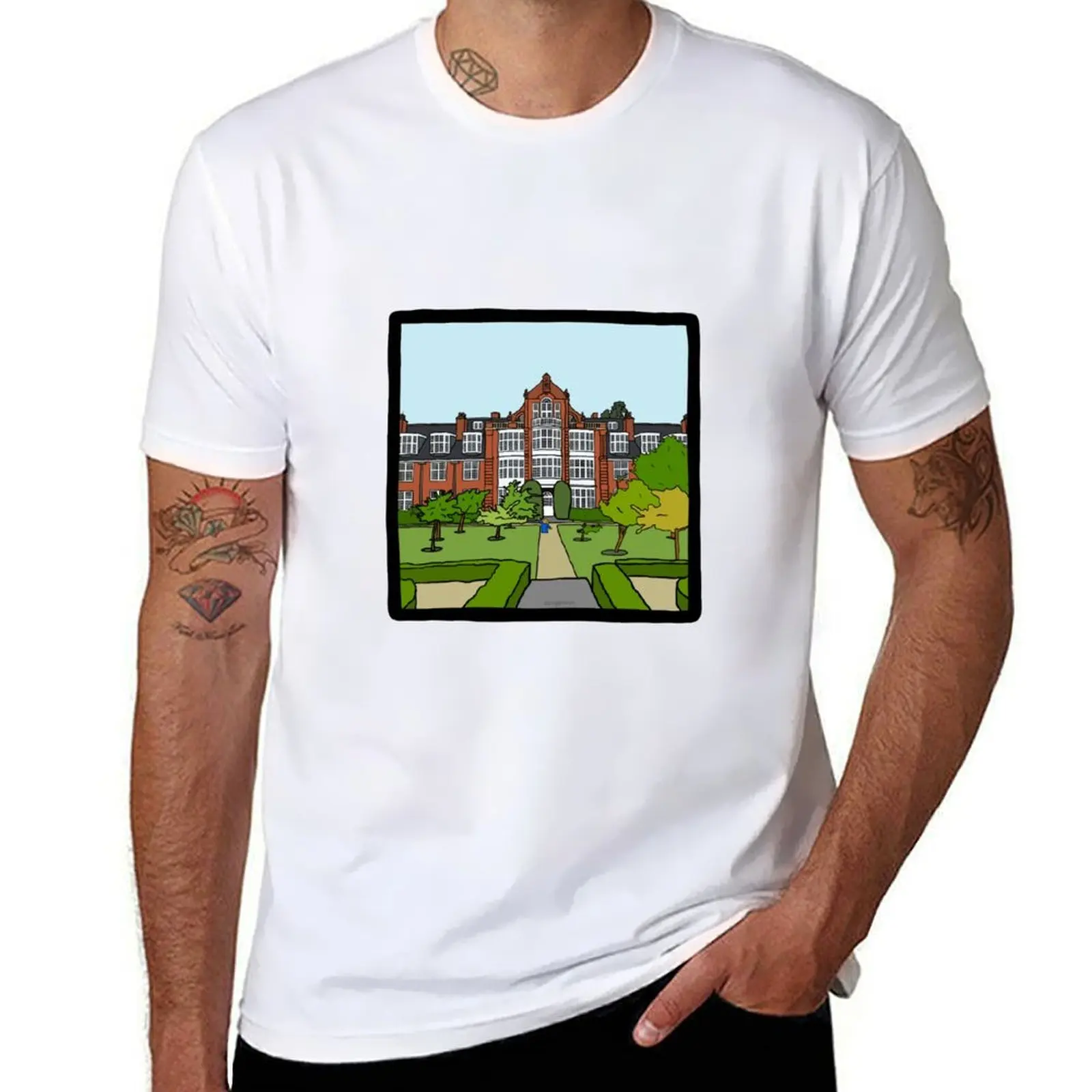 

Newnham College - Strugletown || Cambridge struggles T-Shirt man t shirts cotton man t shirts high quality luxury brand T-Shirt