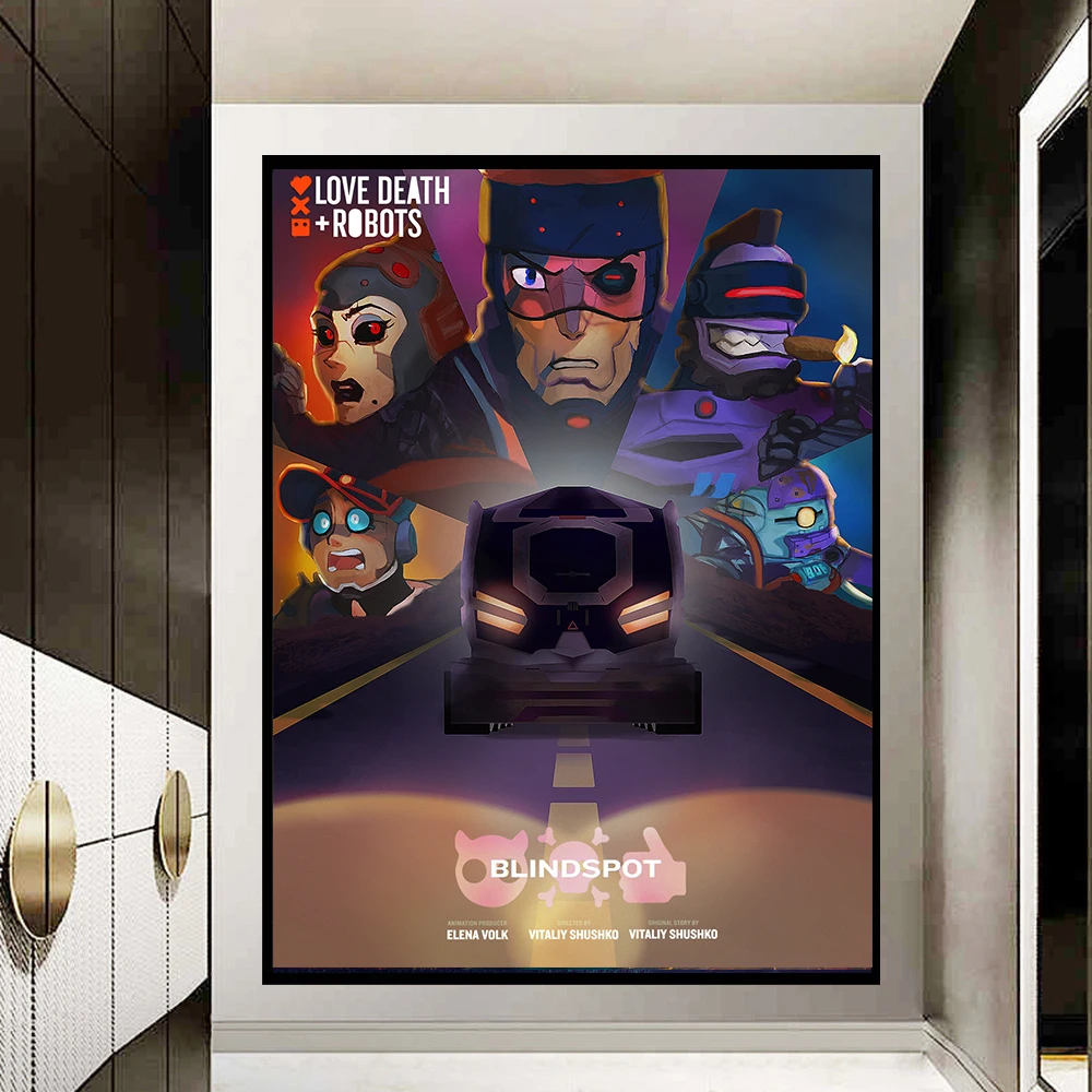 Love,Death and Robots 5D Wall Art Full Diamond Embroidery Movie Poster Tv Show Cross Stitch Painting Anime Home Decor Handicraft