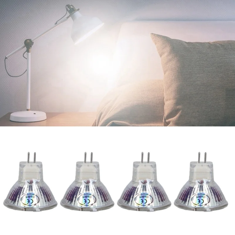 4Pcs MR11 LED Bulb 5W 500lm Bulb Replacement With 15 Beads Double Pin Base For Spotlight Landscape LampWarm