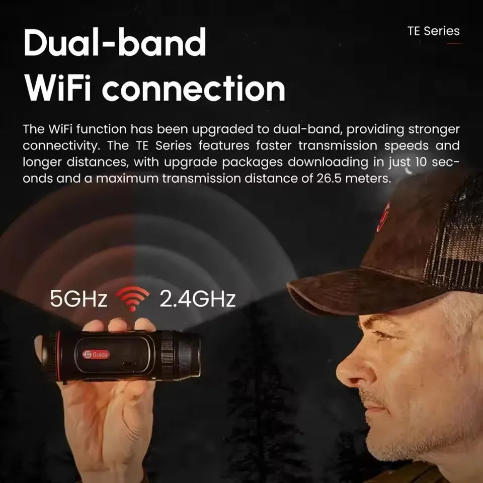 Super Light 228g Thermal Night Vision Monocular Handheld Guide TE421 for Outdoor Hunting