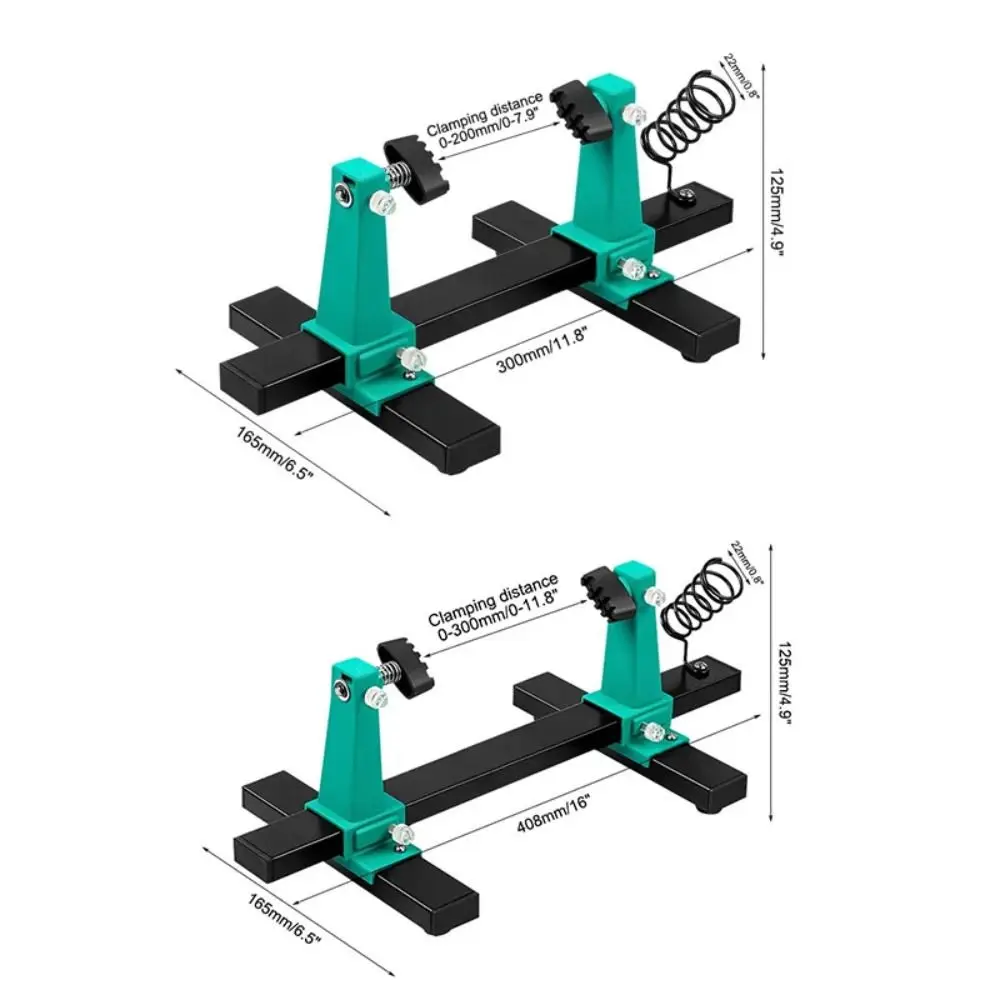 360 Degree Rotation PCB Holder Adjustable Fastening Clamp Circuit Board Holder Fixing Fixture Anti-slip Clamping Kit