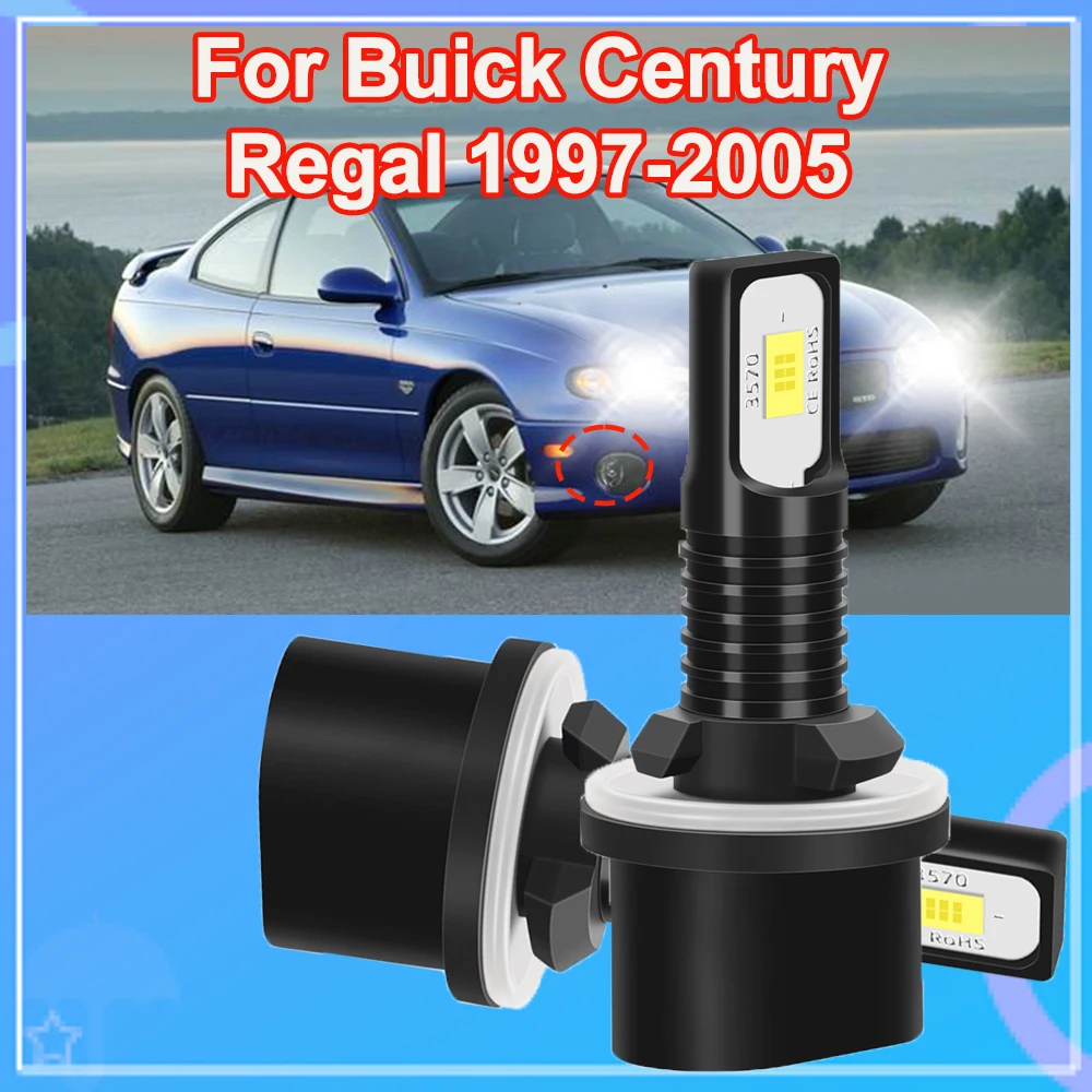 

Для Buick Century Regal 1997-2005 880 светодиодные противотуманные фары DRL 3000LM яркие 890 899 892 893 884 885 замена ламп