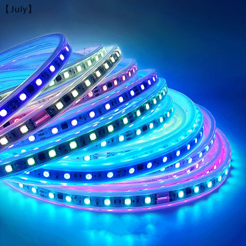 Luz de plástico mágica con programación para exteriores, impermeable, colorida, serpentina de caballo, proyecto de iluminación, tira suave de iluminación